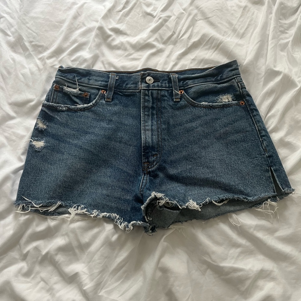 High waisted Abercrombie mom denim shorts
